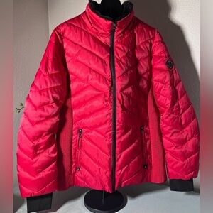 Nautica Women’s Red Puffer Jacket Size XL –